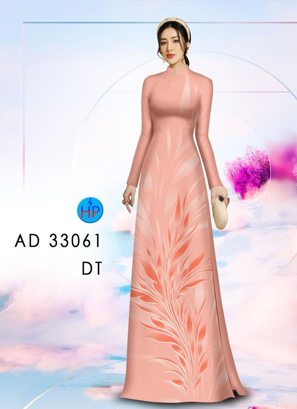 Vải Áo Dài Hoa In 3D AD 33061 9